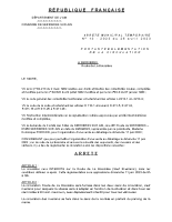 N° 13 2023 ARRETE CIRCULATION VENTE DEBALLAGE COMITE DES FETES