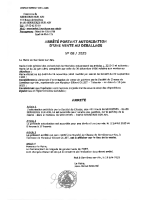 ARRETE N°08 2025 VENTE GALETTES SOCIETE DE CHASSE