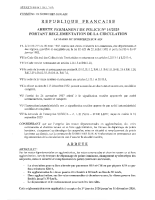 ARRETE N° 14 2025 SOBECA 2026